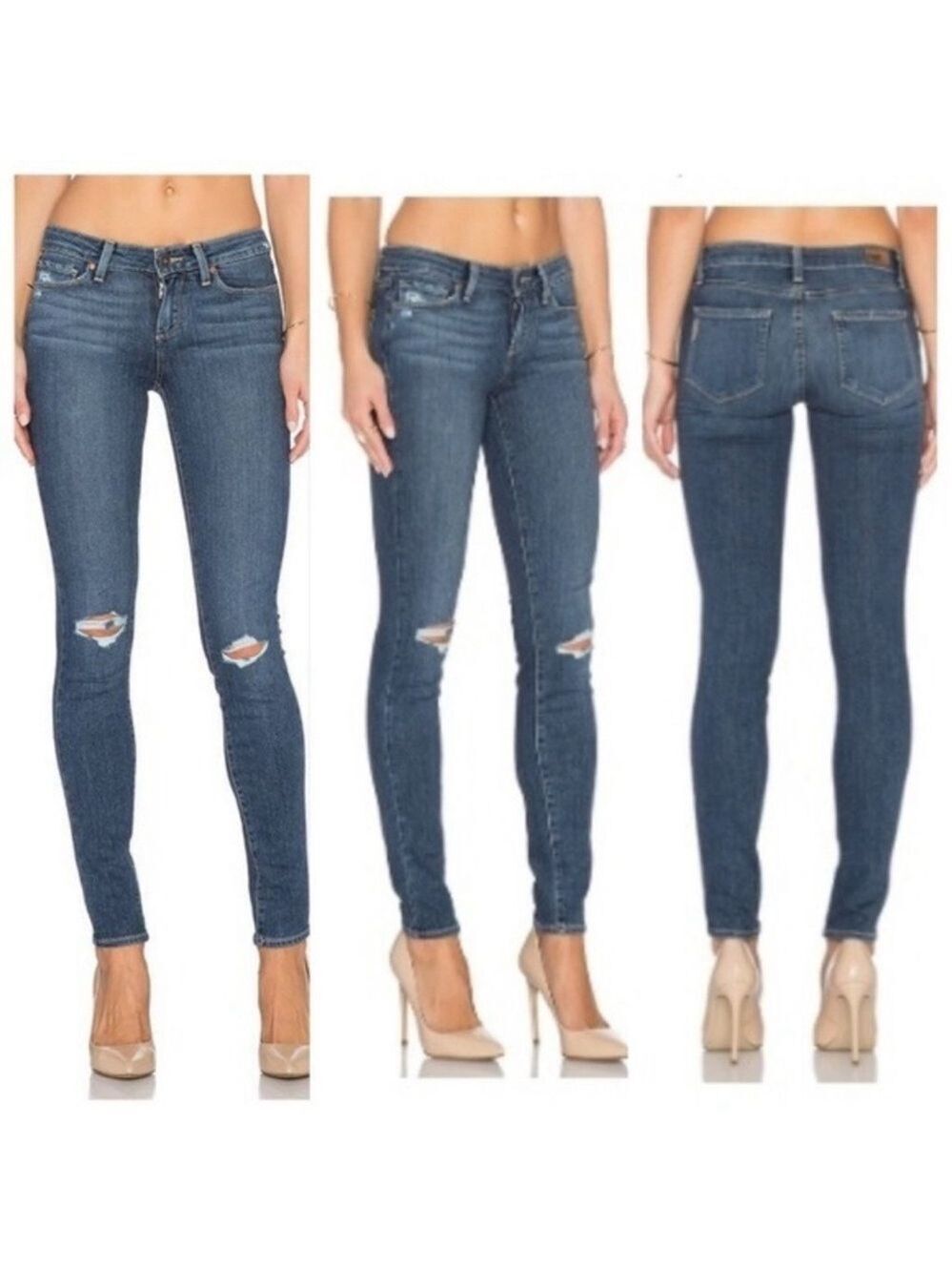 Paige distressed Verdugo Ultra Skinny Jeans Sz 29
